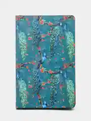 Ежедневник недатированный BRAUBERG VISTA Peacocks, А5, под кожу, 138 х 213 мм, 136 листов