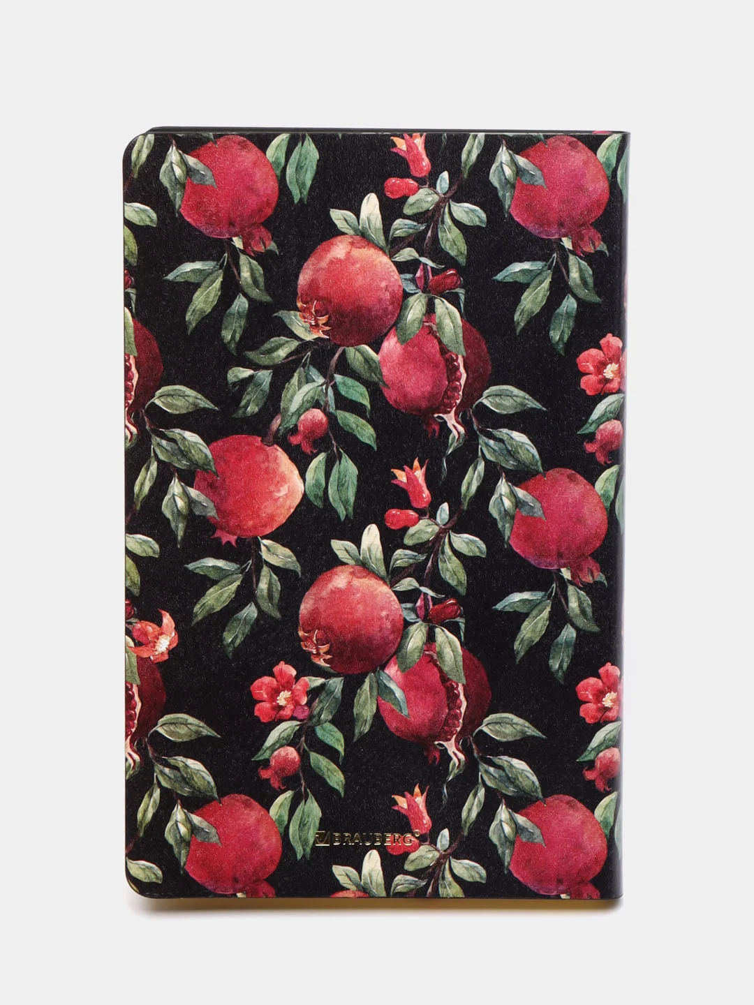 Ежедневник недатированный BRAUBERG Vista Pomegranate, под кожу, А5, 138х213 мм, 136 листов