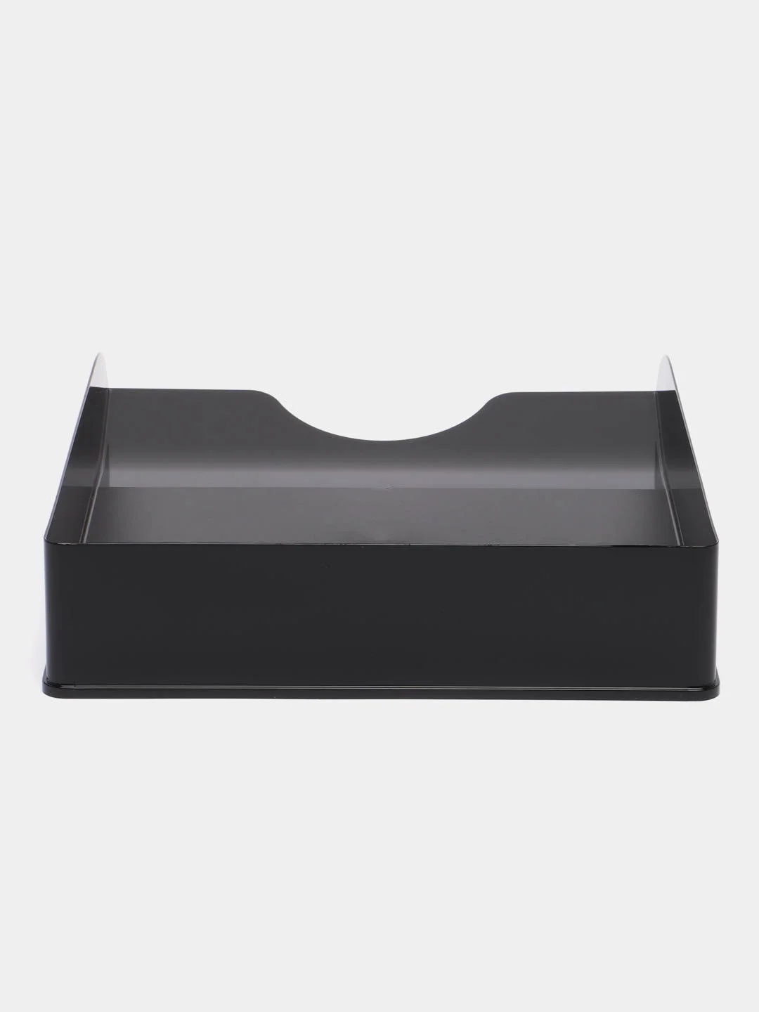 Лоток для бумаг BRAUBERG ORIGINAL, горизонтальный, черный, 315 х 250 х 60 мм, 238104