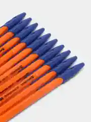 Ручки шариковые BRAUBERG "ULTRA ORANGE", СИНИЕ, НАБОР 10 штук, корпус оранжевый,узел 0,7мм