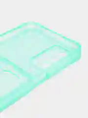 Бирюзовый чехол OPPO A16, A17, Realme C30, C31, Realme C33, C35 противоударный с каманом под карту