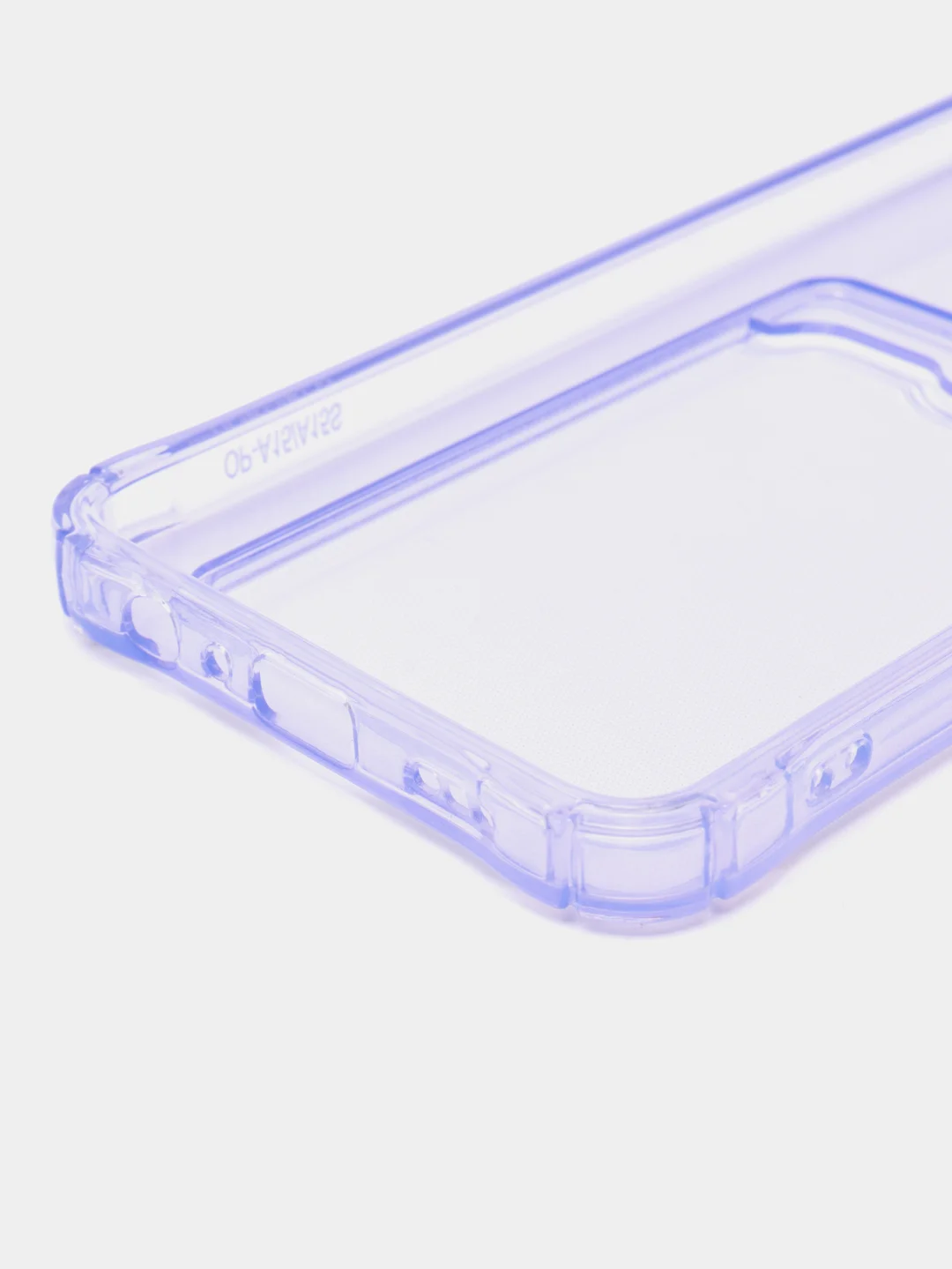 Лавандовый чехол OPPO A16, A17, Realme C30, C31, Realme C33, C35 противоударный с каманом под карту