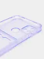 Лавандовый чехол OPPO A16, A17, Realme C30, C31, Realme C33, C35 противоударный с каманом под карту