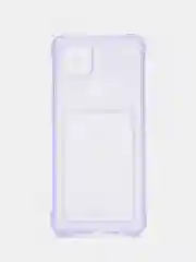 Лавандовый чехол OPPO A16, A17, Realme C30, C31, Realme C33, C35 противоударный с каманом под карту