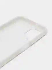 Бежевый чехол для Samsung A22 (самсунг), силиконовый, с принтом