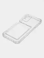 Прозрачный чехол OPPO A16, A17, Realme C30, C31, Realme C33, C35 противоударный с каманом под карту