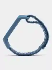 Голубой ремешок на липучке для Xiaomi Mi Band 3, 4, 5, 6, 7 Сяоми Ми Банд, тканевый, нейлоновый