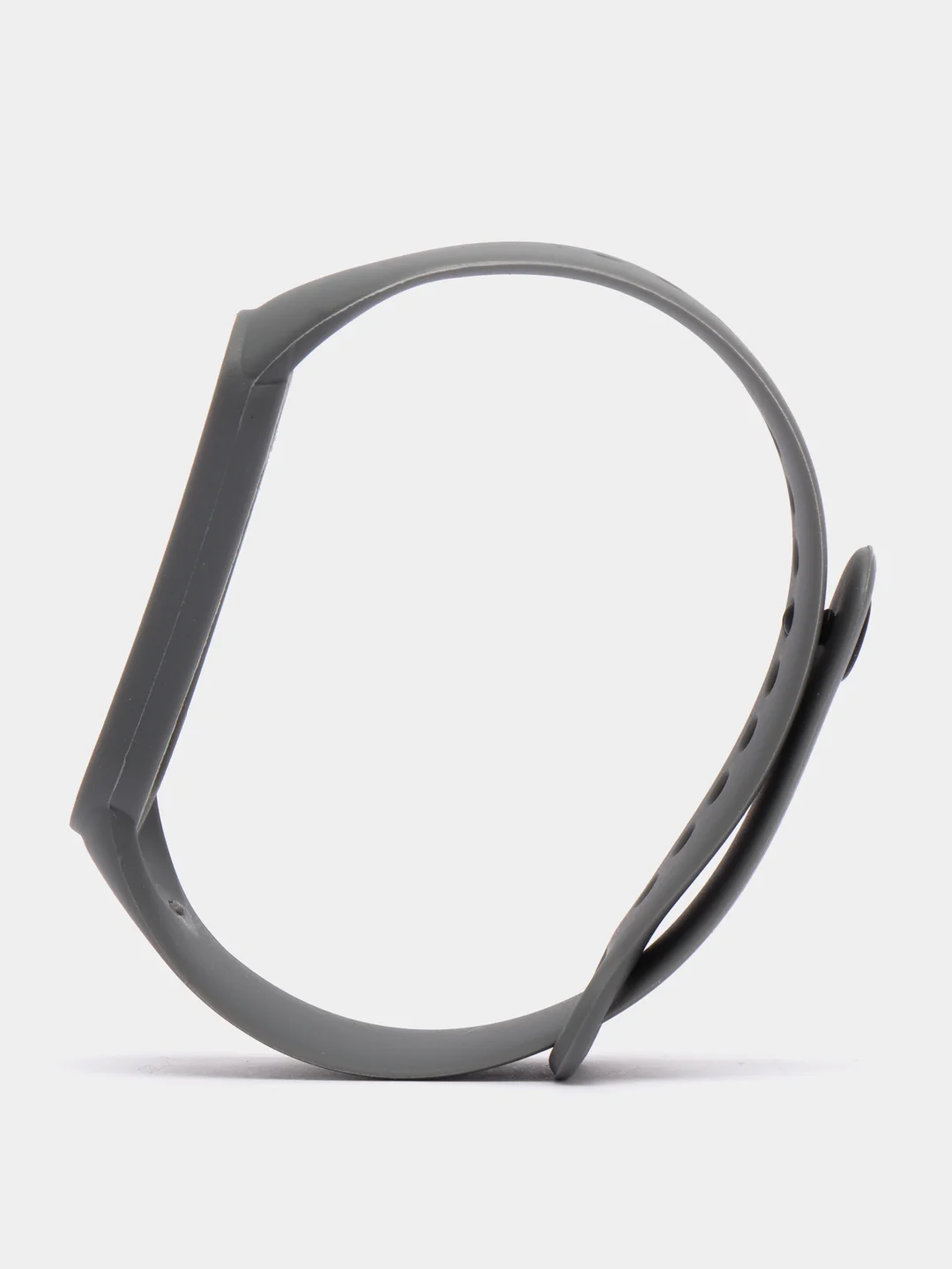 Тёмно-серый ремешок силиконовый для фитнес браслета Xiaomi Mi Band 5 Mi Band 6 (Ми Банд 5 Ми Банд 6)