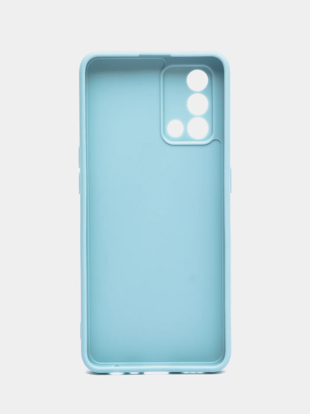 Светло-синий силиконовый чехол для Oppo (Оппо) A74 4g, A95 4g, F19 4g, F19S, силиконовый
