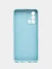 Светло-синий силиконовый чехол для Oppo (Оппо) A74 4g, A95 4g, F19 4g, F19S, силиконовый