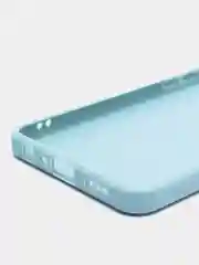 Светло-синий силиконовый чехол для Oppo (Оппо) A74 4g, A95 4g, F19 4g, F19S, силиконовый