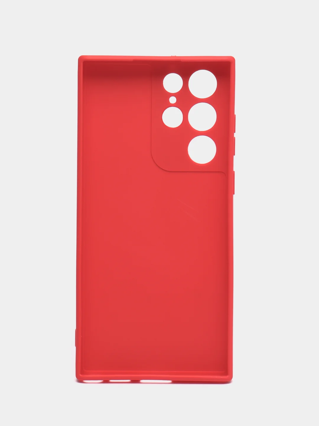 Красный чехол Samsung Galaxy S22 Ultra (Самсунг Галакси С22 Ультра), силиконовый