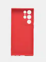 Красный чехол Samsung Galaxy S22 Ultra (Самсунг Галакси С22 Ультра), силиконовый