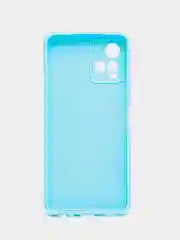 Голубой чехол для Vivo Y33s, Y21 2021 (Виво у33С, у21 2021), силиконовый