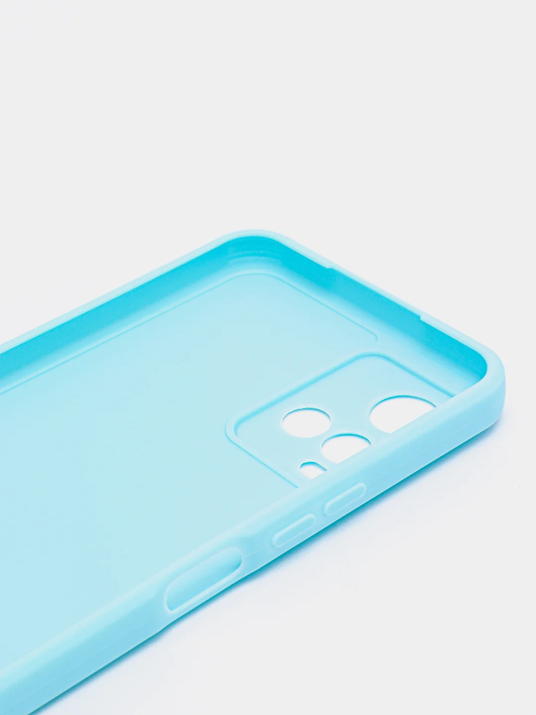 Голубой чехол для Vivo Y33s, Y21 2021 (Виво у33С, у21 2021), силиконовый