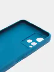 Синий чехол для Vivo Y33s, Y21 2021 (Виво у33С, у21 2021), силиконовый
