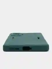 Тёмно-зелёный чехол для Xiaomi Poco F4 GT (Поко Ф4 Джити) силиконовый, черный, матовый, с защитой камеры