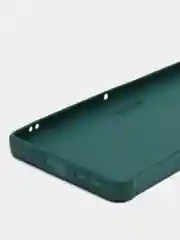 Тёмно-зелёный чехол для Xiaomi Poco F4 GT (Поко Ф4 Джити) силиконовый, черный, матовый, с защитой камеры