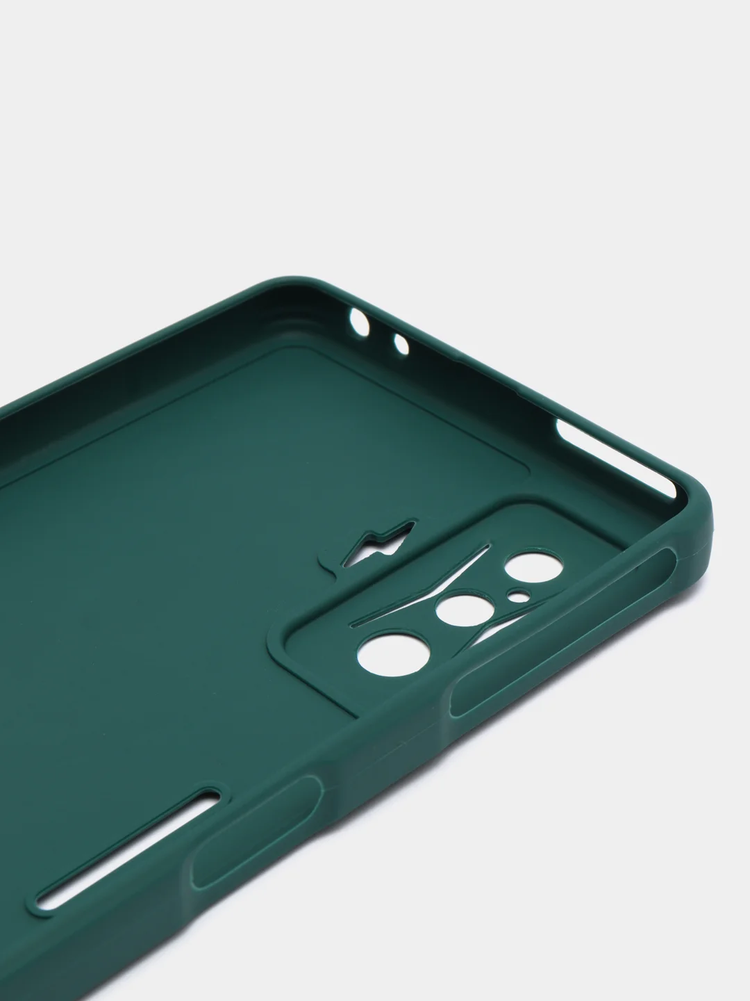 Тёмно-зелёный чехол для Xiaomi Poco F4 GT (Поко Ф4 Джити) силиконовый, черный, матовый, с защитой камеры