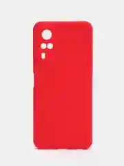 Красный чехол для Vivo Y31/Y53S 4G/Y51 2020/2021 (Виво У31/У53С 4Г/У51 2020/2021), силиконовый