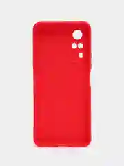 Красный чехол для Vivo Y31/Y53S 4G/Y51 2020/2021 (Виво У31/У53С 4Г/У51 2020/2021), силиконовый