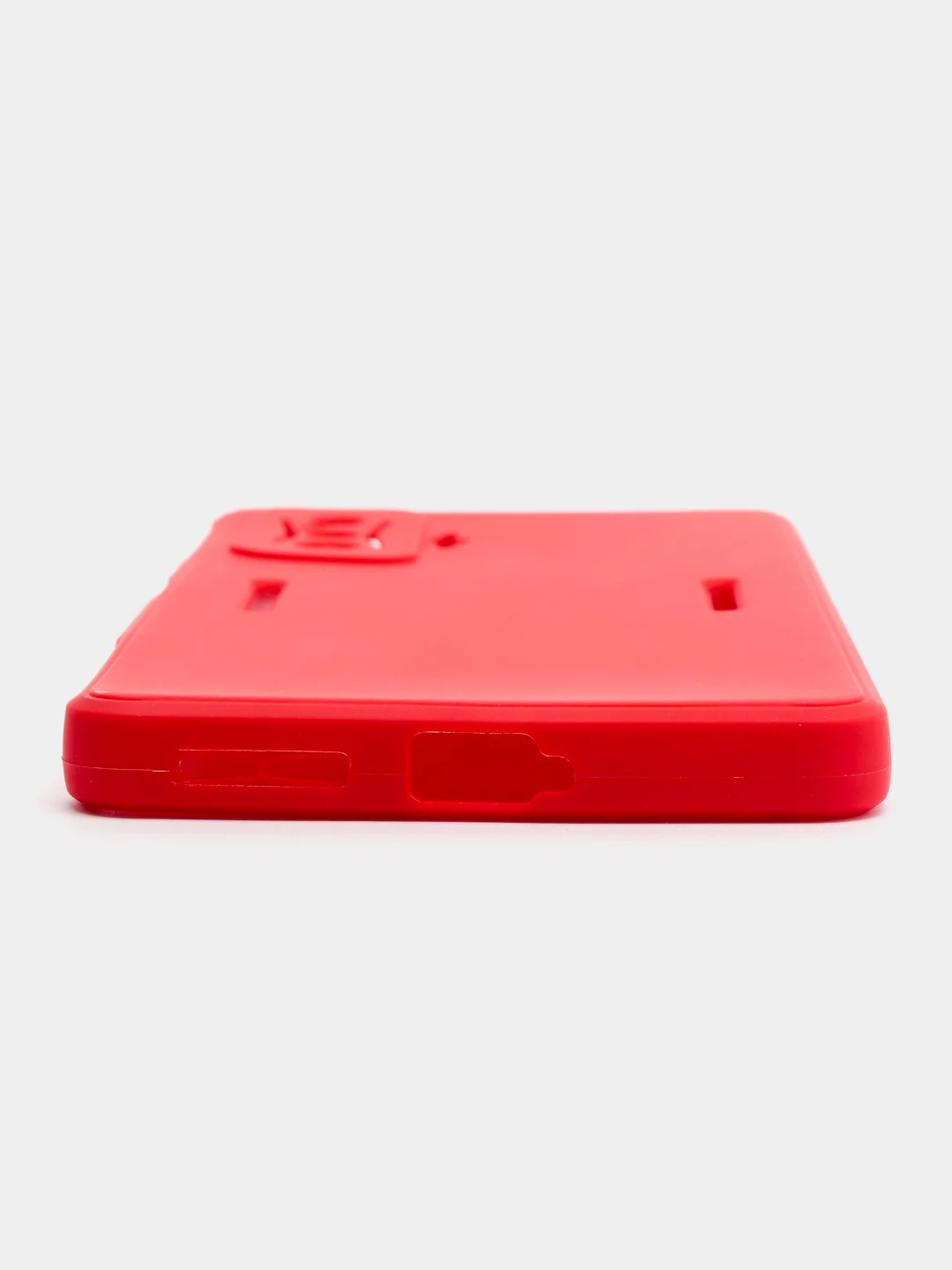 Красный чехол для Xiaomi Poco F4 GT (Поко Ф4 Джити) силиконовый, черный, матовый, с защитой камеры