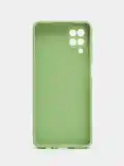 Зеленый чехол силиконовый для Samsung Galaxy A12 / M12 ( Самсунг А12 / М12)