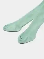 Мятный колготки детские, хлопковые, однотонные