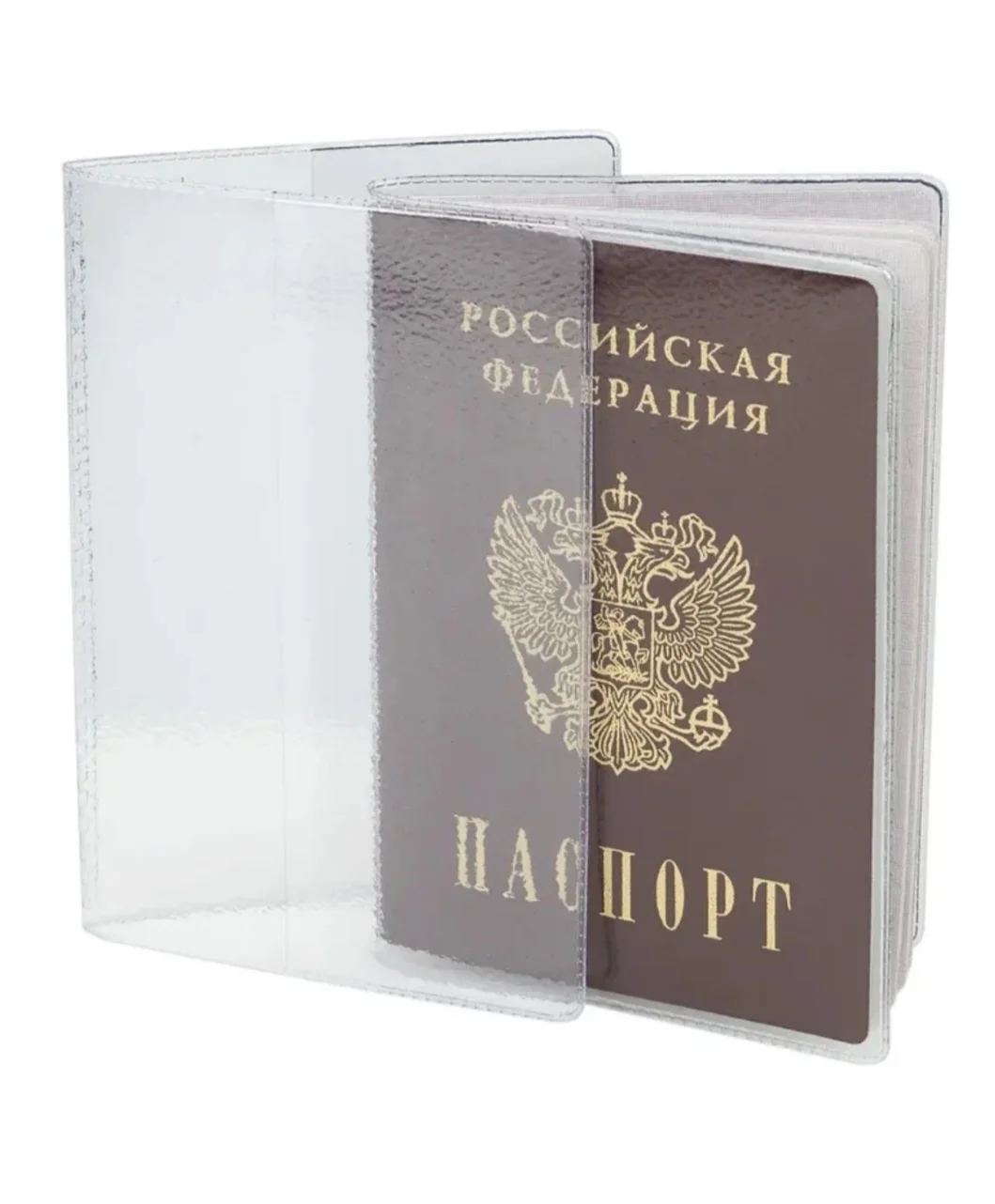 Багровый обложка на паспорт из натуральной кожи