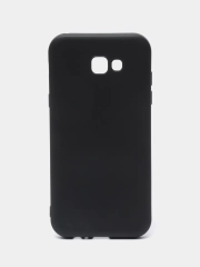 Чехол Samsung Galaxy A7 2017 (A720), Самсунг Галакси А7 2017 (А720) черный силиконовый