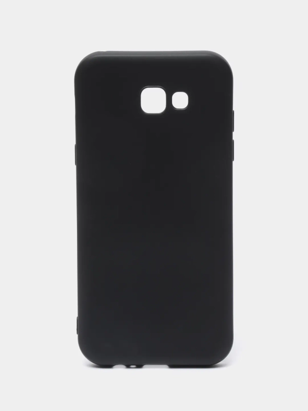 Чехол Samsung Galaxy A7 2017 (A720), Самсунг Галакси А7 2017 (А720) черный силиконовый