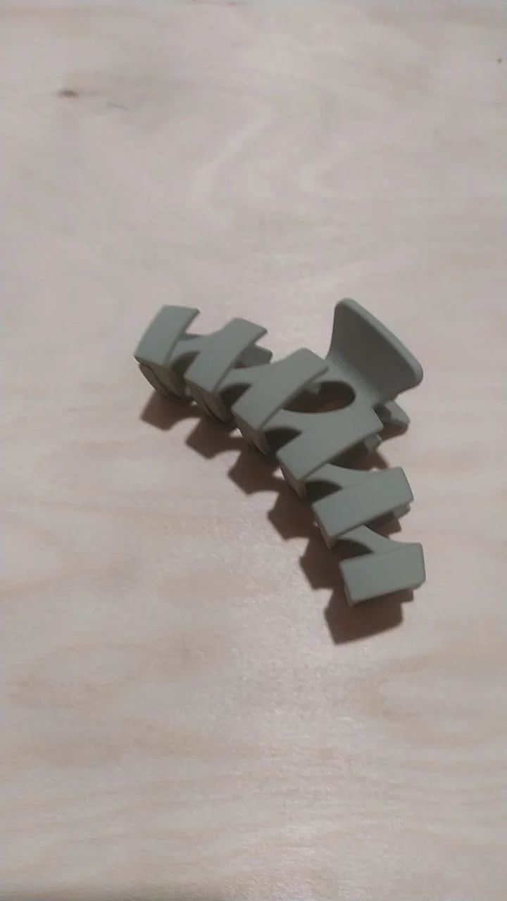 Бежевый заколка краб 10,5 см