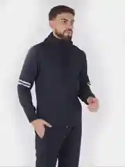 Синий меланж спортивный костюм мужской