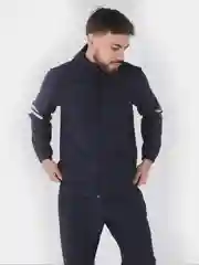 Синий меланж спортивный костюм мужской