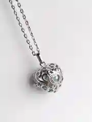 Серебряный аромакулон Сердце