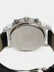 Белый мужские наручные часы, с кварцевым механизмом и хронографом