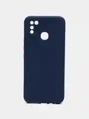 Темно-синий чехол для Infinix Hot 10 Lite (Инфиникс Хот 10 Лайт), силиконовый