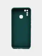Тёмно-зелёный чехол для Infinix Hot 10 Lite (Инфиникс Хот 10 Лайт), силиконовый