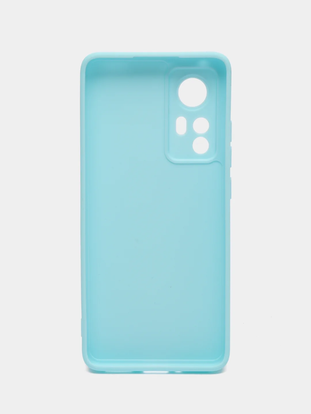 Голубой чехол Xiaomi 12, Xiaomi 12X силиконовый (Сяоми 12, 12Х)