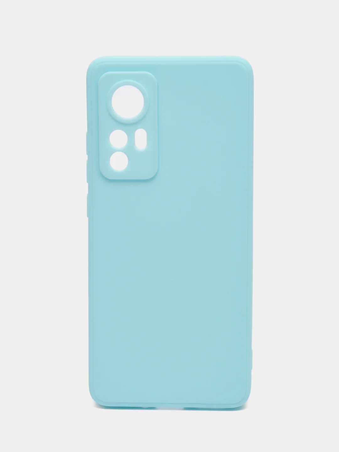 Голубой чехол Xiaomi 12, Xiaomi 12X силиконовый (Сяоми 12, 12Х)