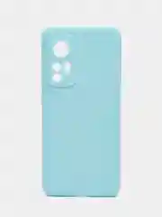 Голубой чехол Xiaomi 12, Xiaomi 12X силиконовый (Сяоми 12, 12Х)