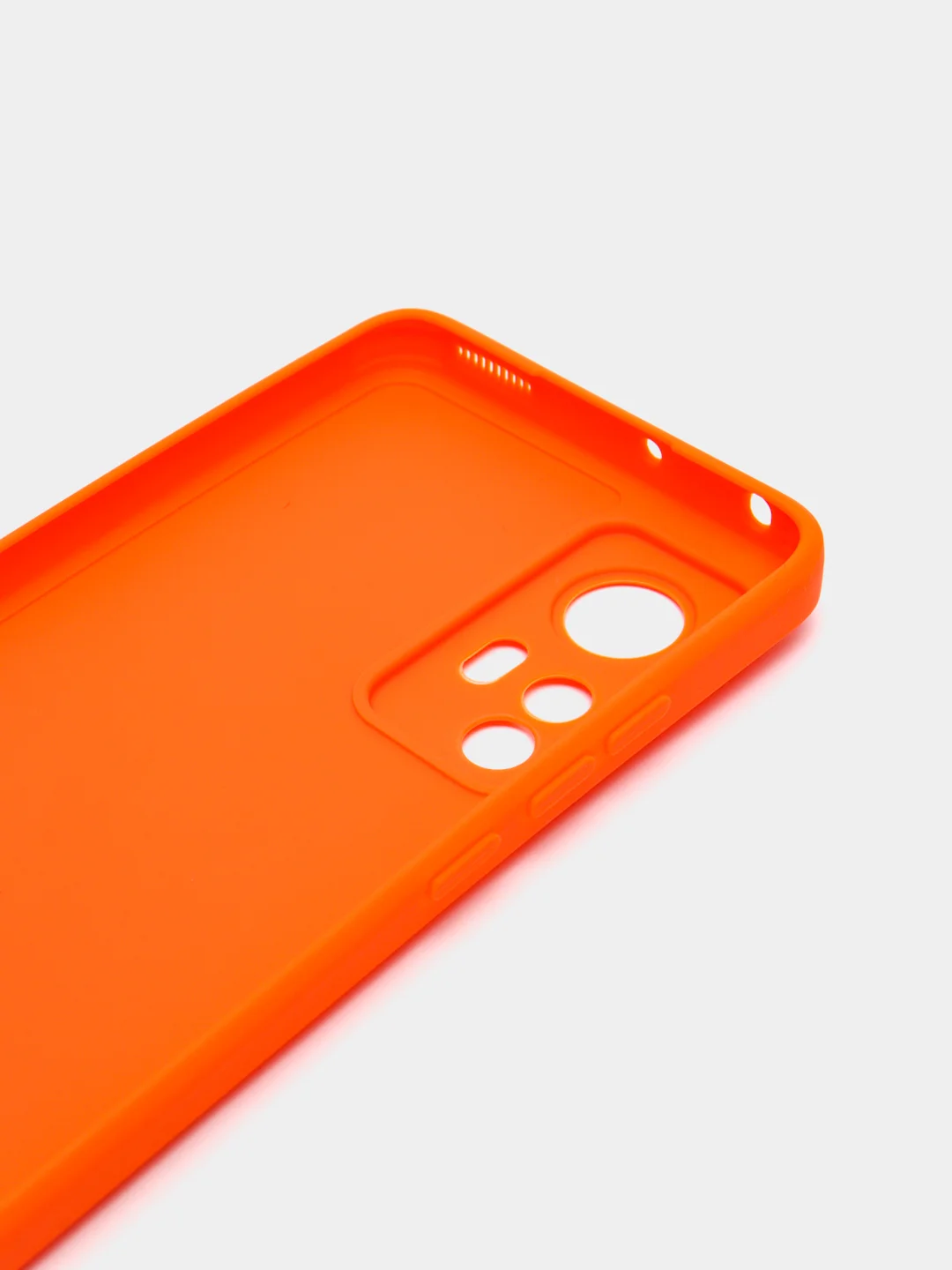 Оранжевый чехол Xiaomi 12, Xiaomi 12X силиконовый (Сяоми 12, 12Х)
