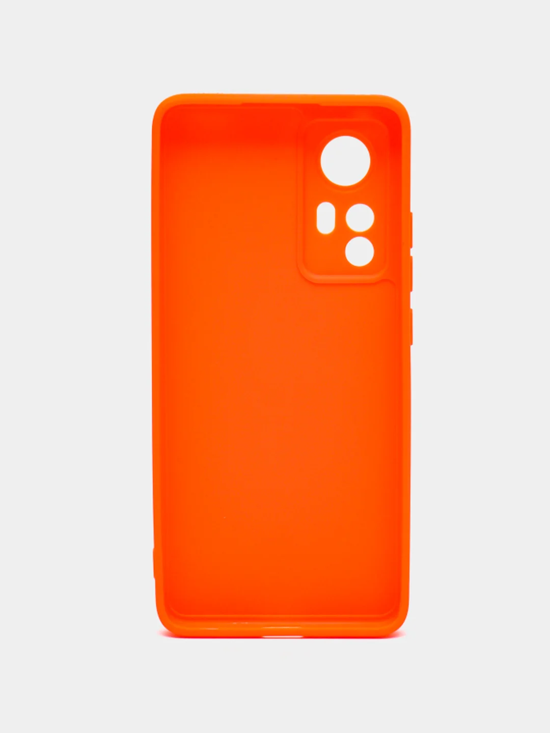 Оранжевый чехол Xiaomi 12, Xiaomi 12X силиконовый (Сяоми 12, 12Х)