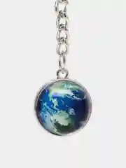 Зеленый брелок-шар для ключей "Планеты. Космос"