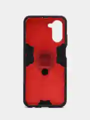 Красный чехол противоударный с кольцом на Realme 10 4G (Реалми 10 4G)