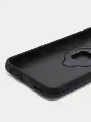 Черный чехол противоударный с кольцом на Realme 10 4G (Реалми 10 4G)
