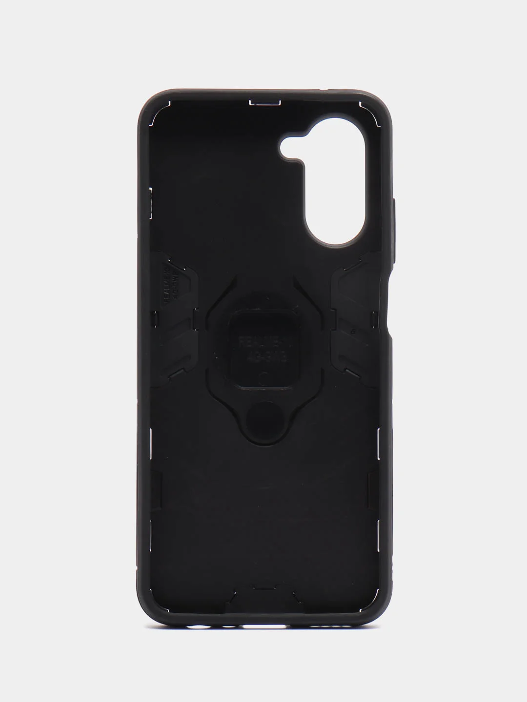 Черный чехол противоударный с кольцом на Realme 10 4G (Реалми 10 4G)