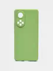 Зеленый силиконовый чехол для Honor 50, Huawei NOVA 9 (Хонор 50, Хуавей Нова 9), прозрачный