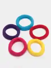 Красный резинки для волос, в косметичке, 100 штук