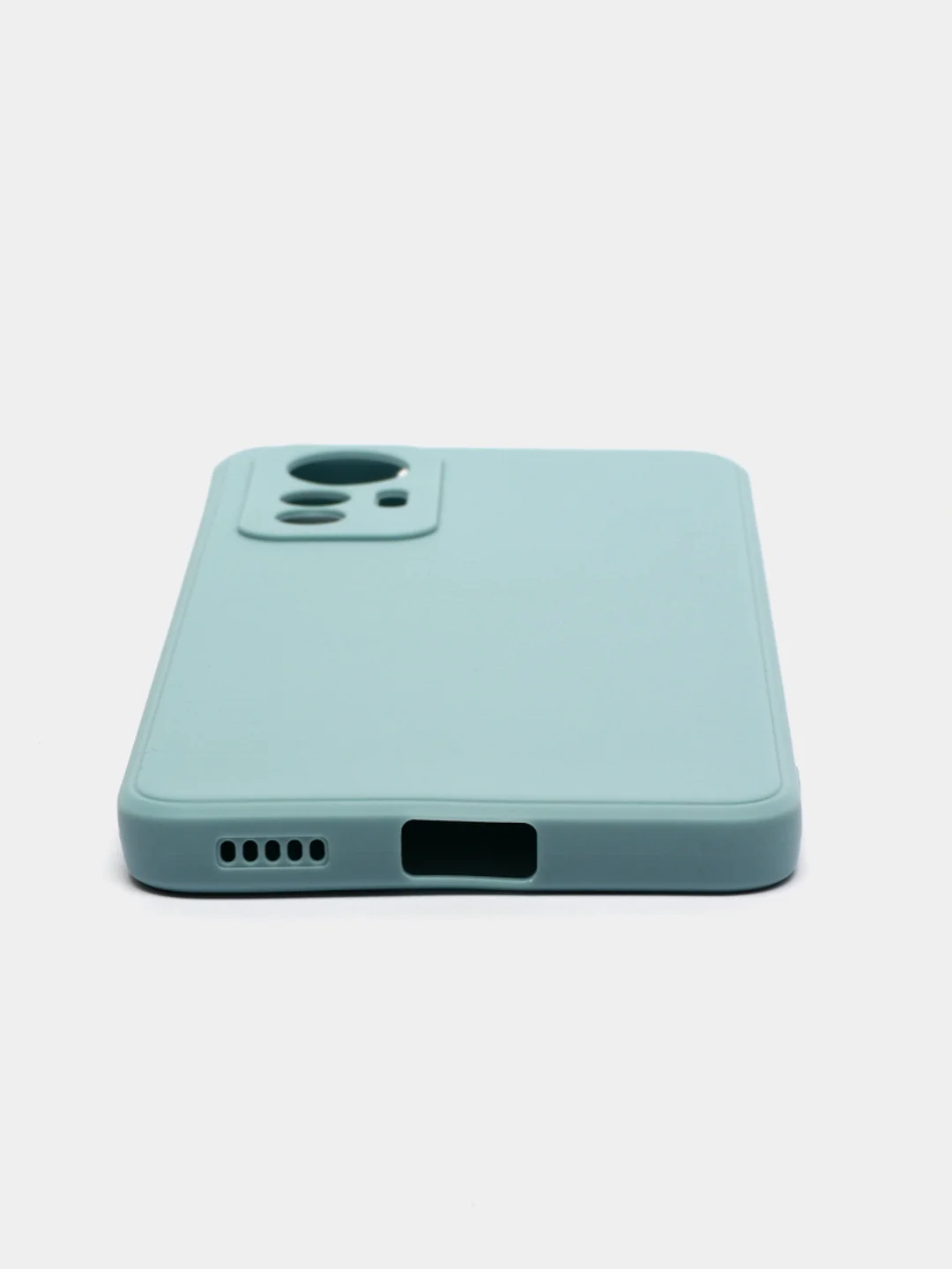 Светло-синий силиконовый чехол для Xiaomi 12 Lite (Сяоми 12 Лайт), прозрачный